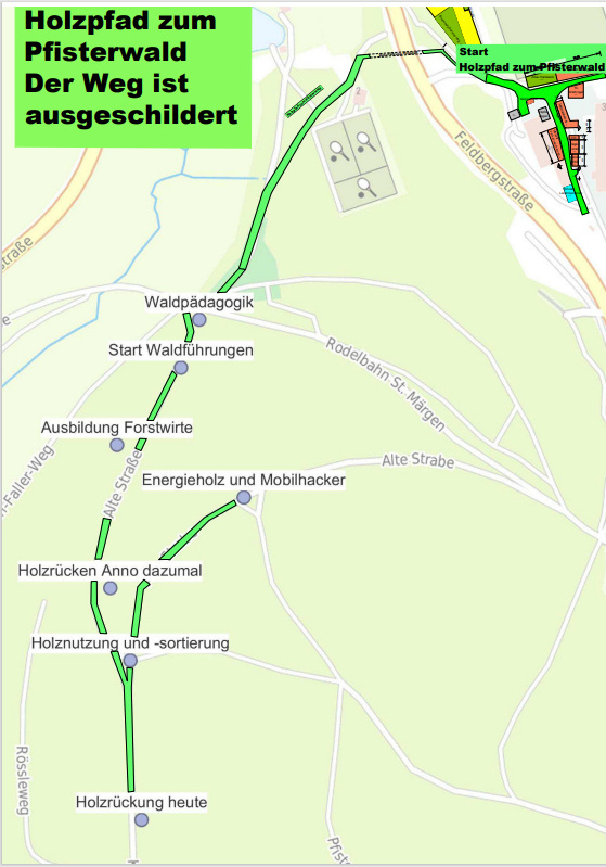 Weg in den Pfisterwald