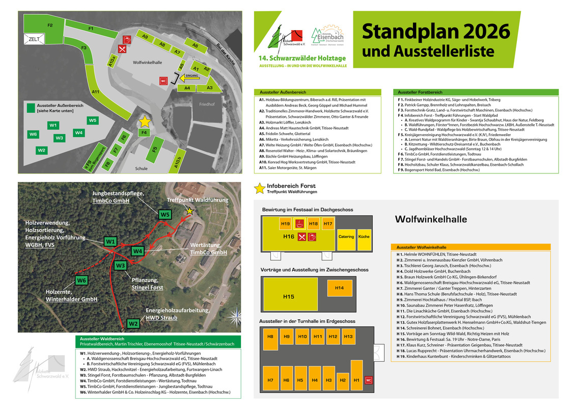Standplan - Hinweis , bitte die �ffentlichen Verkehrsmittel benutzen - Danke !